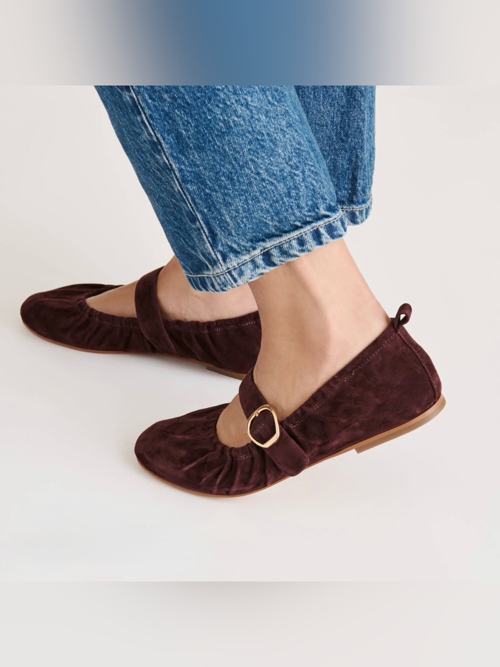 Dolce Vita Suede Mary Jane Ballet Flats, Caely *NEW*